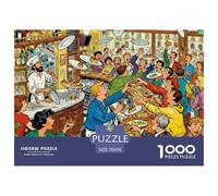 Bar de Pintxos San Sebastián Puzzle De Madera Impermeable DIY Puzzles De 1000 Piezas Regalos para Adultos Desafiante Y Estimulante Rompecabezas Decoración del Hogar