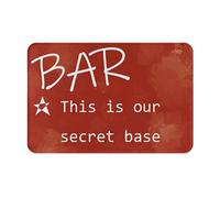 Bar Esta Es Nuestra Base Secreta Alfombra Exterior Secado Rápido Alfombra Baño Antideslizante Felpudo De Entrada para Exterior Inodoro Ducha 40X60Cm