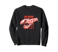 Bar Harbor Maine, estampado vintage de langosta, amantes del marisco Sudadera