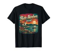 Bar Harbor, Maine, Vintage Coast Travel Bar Harbor Camiseta