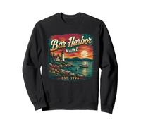 Bar Harbor, Maine, Vintage Coast Travel Bar Harbor Sudadera