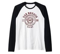 Bar Harbor ME | Maine Camiseta Manga Raglan