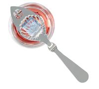 Bar Spoon - Slotted Absinthe Fountain Spoon, Hollow Stainless Steel Tool for Accurate Pouring, Stylish Bartending Accessory with Sturdy Construction, Ergonomic Design, Ideal for Cocktail Making Bars K