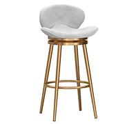 Bar Stool Industrial Farmhouse Barstool with PP Seat, Cafe Pub Kitchen Counter Dining Room Breakfast Bar Chair (White-2ps)