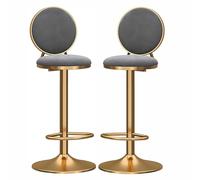 Bar Stool Industrial Farmhouse Barstool with PP Seat, Cafe Pub Kitchen Counter Dining Room Breakfast Bar Chair (White-2ps)