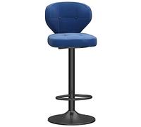 Bar Stool Industrial Farmhouse Barstool with PP Seat, Cafe Pub Kitchen Counter Dining Room Breakfast Bar Chair (White-2ps)