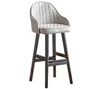 Bar Stool Industrial Farmhouse Barstool with PP Seat, Cafe Pub Kitchen Counter Dining Room Breakfast Bar Chair (White-2ps)