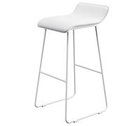 Bar Stool Industrial Farmhouse Barstool with PP Seat, Cafe Pub Kitchen Counter Dining Room Breakfast Bar Chair (White-2ps)