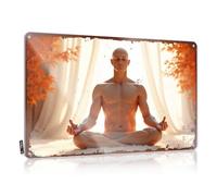 Bar Stuff For Man Cave Peaceful Meditation: A Digital Artwork Of Serenity and Inner Bala - Letrero de estaño retro (30 x 40 cm)