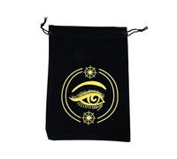 BAr421 - Paquete de tarjetas de juego de mesa con cordón, bolsa de almacenamiento de tarot, bolsas de joyería, bolsas de embalaje de cristal de adivinación de brujas (A, talla única)