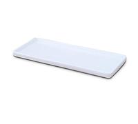 Barabesty Bandeja rectangular de cerámica de porcelana , rectangular para , bandeja de almacenamiento para baño
