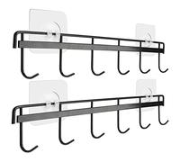 Barabesty Perchas para utensilios , soporte para utensilios de pared, adhesivos para pared, para cocina, dormitorio