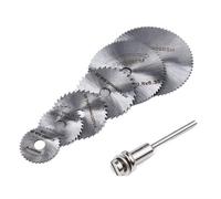 BARAC 6 Discos de Sierra Circular para Dremel, Mini HSS Hojas de Sierra Circular para Herramientas Rotativas Accesorios para Cortar Madera Plástico Metal