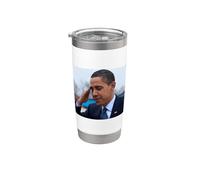 Barack Obama saluda foto 44º presidente demócrata POTUS Vaso térmico de acero inoxidable de doble pared