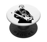 Barack Obama tocando la guitarra 44º Presidente Patriótico PopSockets PopGrip Adhesivo