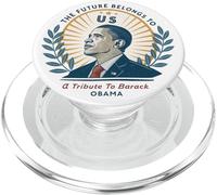 Barack Obama Tribute Art El futuro nos pertenece PopSockets PopGrip para MagSafe