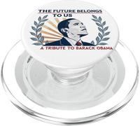 Barack Obama Tribute Art El futuro nos pertenece PopSockets PopGrip para MagSafe