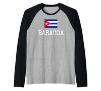 Baracoa País Cuba Viaje Familiar Niños Hombres Mujeres Camiseta Manga Raglan