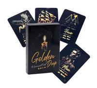 Baraja Cartas Lenormand, Fortuna Dorada Profunda Lenormand Cartas De Juego De Mesa Cartas del Tarot Oráculo para Principiantes Accesorios De Juego De Cartas para Reunión Familiar