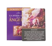 Baraja de cartas de oráculo de ángel, juego de 44 cartas de orientación para inspiración diaria, tarjetas de lectura de mensajes espirituales para meditación, práctica de adivinación autorreflexiva