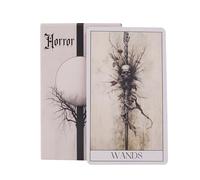 Baraja de cartas de tarot de terror, juego de adivinación misteriosa de oráculo, visión con tarjetas de orientación, reflexión espiritual para misticismo, meditación y crecimiento personal, 4 x 2.36