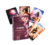 Baraja de cartas de tarot, juego de oráculo apto para principiantes, guía de adivinación portátil, versión completa en inglés, herramienta de lectura espiritual para meditación, uso de viaje, juego