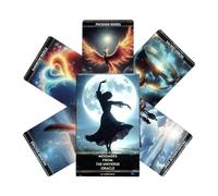 Baraja De Cartas De Tarot Para Principiantes: Cartas De Oráculo De 36 Hojas Con Significados, Herramienta De Adivinación Espiritual Ilustrada Para Orientación De Vida, Baraja De Tarot De Tamaño De Via