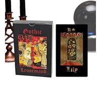 Baraja de cartas del tarot - Juego de oráculo de 36 piezas para principiantes, tarjetas de adivinación ilustradas con guía para lectura intuitiva, meditación, visión espiritual y crecimiento personal