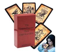 Baraja de cartas del tarot, versión en inglés Oráculo, cartas de adivinación, accesorio de juego de predicción para principiantes, hombres, mujeres, profesionales, amigos, adivinación, orientación fut