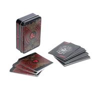 Baraja de Cartas Dungeons & Dragons con Lata Coleccionable - Producto Oficial DND, baraja estándar de 54 Cartas, Incluye Estuche metálico Decorativo