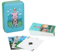 Baraja de cartas en caja metálica paladone minecraft