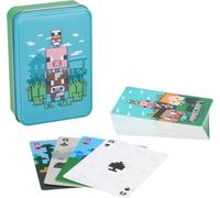 Baraja de cartas en caja metálica paladone minecraft