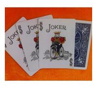 Baraja de forzaje Bicycle (Joker Multicolor) - Dorso Azul