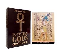 Baraja de Tarot - 36 Cartas de oráculo de Dioses egipcios, Juego de Mesa de Dioses egipcios | Cartas de oráculo de adivinación del Destino, Carta de adivinación y del Antiguo Egipto