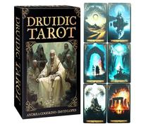 Baraja de Tarot | 78 Piezas Accesorios de Juego de Adivinación y Oráculo - Baraja De Tarot Portátil para Aprendizaje,para Hombres Mujeres Amigos Fiesta Reunión Adivinación Aprendizaje Trabajo