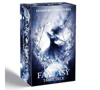 Baraja de tarot de fantasía oscura, 78 cartas góticas de tarot con guía, cartas de tarot para principiantes, cubierta de adivinación de sombra y luz para autodescubrimiento, crecimiento espiritual