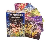 Baraja de tarot espiritual - 51 piezas de cartas de oráculo Afterlight, material impreso resistente, accesorio para juegos de mesa, herramienta de adivinación, baraja de inspiración para principiantes