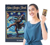 Baraja de tarot estrellada - Cartas de la fortuna espacial, juego de adivinación con diseño celestial, juego de oráculo con guía ilustrada, kit de tarjetas de entretenimiento, herramienta de bruja