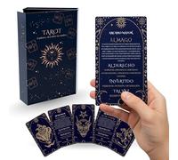 Baraja de Tarot para Principiantes - 78 Cartas con Significados en Español - Tarot Rider para Adivinación y Lectura Espiritual - Diseño Premium con Guía Incluida
