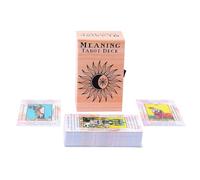Baraja de tarot para principiantes, cartas de oráculo, adivinación de arquetipo, diseño portátil, juego de 78 cartas, guía de papel incluida, adivinación mística, visión espiritual, oferta de