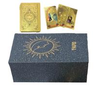 Baraja de tarot para principiantes, cartas de oráculo de entretenimiento, juego de 78 accesorios de edición rusa, juego de mesa familiar para uso diario en casa, equipo místico para juego de mesa