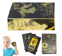 Baraja de tarot para principiantes, cartas de oráculo de entretenimiento, juego de 78 accesorios de edición rusa, juego de mesa familiar para uso diario en casa, equipo místico para juego de mesa