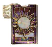 Baraja De Tarot Para Principiantes,Juego de Mesa con Ilustraciones Misteriosas - Set De Inicio Para Principiantes En ,para Jóvenes Adultos Reuniones Familiares Viajes Colección Bar Citas Celebración V