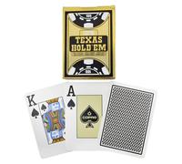 Baraja individual de cartas de Texas Hold'em de tama?o jumbo de Copag Poker (negras)
