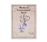 Baraja moderna de tarot - Herramientas de adivinación de cartas de oráculo | 36 cartas de versión en inglés, 10,4 x 7,3 cm, papel revestido, reunión de amigos, lectura del destino, jugar, adivinación