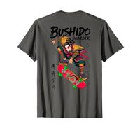 Baraja Samurai Skater Bushido Dragon (ART BACK) Camiseta
