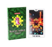 Baraja temática de tarot - 22 cartas compactas, pieza de juego de mesa con detalle, juego de espíritu de adivinación con brillo, función de utilidad de aprendizaje, suministro de cartas para el