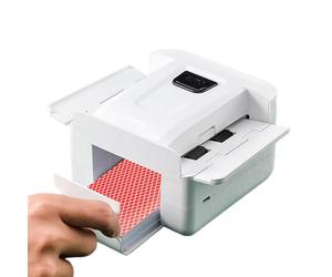 Barajador automático de cartas eléctrico de 5.04 pulgadas | Máquina barajadora de cartas | Barajador de baraja recargable | Dispositivo de barajado para el hogar, familia, , viajes, camping y
