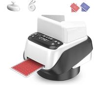 Barajador y repartidor automático de Cartas, con Capacidad for 4 Barajas y rotación de 360°, máquina repartidora de Cartas Inteligentes, Recargable, for Juegos de póker, Texas Hold'em y Blackjack.