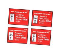 Barajas de Mahjong 2026, Juego de Cartas de Lectura Fácil, Set para Jugar